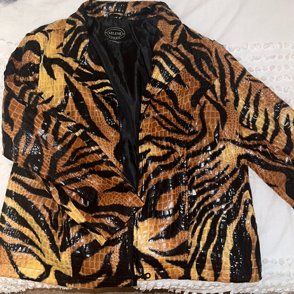 Women’s Selene Sport Tiger Print Jacket| Vintage 90’s